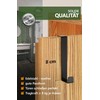 4smile Door Hooks – Set of 4, Black – Stainless