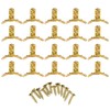Small Quadrant Hinge, 20Pcs Jewelry Box 90 Degree Hinges with