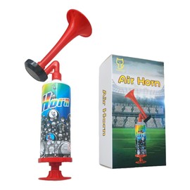 Happy Hold Neumatic Horn: Can be used in traffic, football matches and parties as a horn, essential for sports and travel (Red)