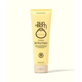 Sun Bum Revitalizing Air Dry Styling Hair Cream – Anti-Frizz, Lightweight Leave-In Treatment for Smooth, Touchable Hair – Protects Against Humidity & Adds Shine – Enriched with Coconut Oil & Banana – 6 oz Bottle, Pack of 6