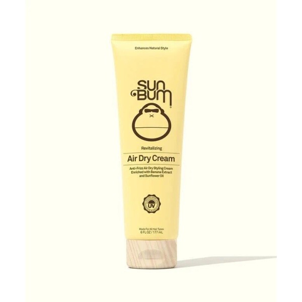 Sun Bum Revitalizing Air Dry Styling Hair Cream – Anti-Frizz,
