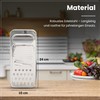 GRANA HOME Flat Stainless Steel Grater 24 x 10 cm