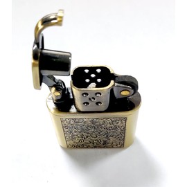 Kerosene Lighter Retro Old Style Grinding Wheel Lighter Men's Gift (HT676GRASS)