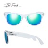 The Fresh Matte Frosted Frame Mirror Lens Spring Temple Horn