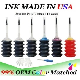 Vivid Colors Ink Refill for Canon PG-275XL CL-276XL Extra Black  and Tri-color TR4720 TS3520