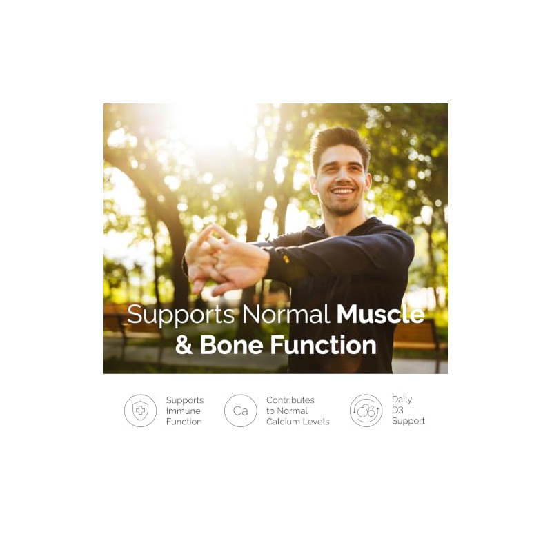 Vitamin D3 4000 IU & K2 MK-4 100μg, Supports Bone,