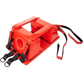 CCDXD Spine Board Head Immobilizer for Backboard - Re - usable,Ligeht,Portable,Adjustable Straps and Universal Fit(Red)