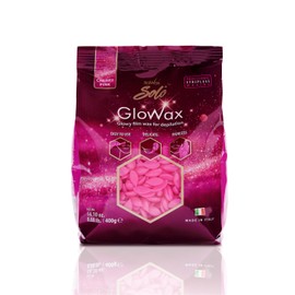 Italwax Solo Cherry Pink Glowax - 400g (0.88lb) - Hard wax beads for hair removal - Synthetic formulation ideal for sensitive skins - Recommended for delicate areas