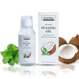 Coconut Mint Pulling Oil for Teeth 150 ml, Coconut Mint Mouthwash for Teeth and Gums