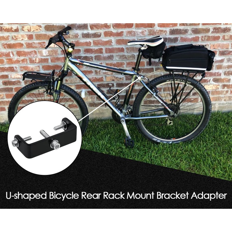 SCSpecial Bike Rear Rack Mount Adapter (Black)