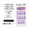 L.A. COLORS Nail Frill Artificial Nail Tip (carded), True Beauty