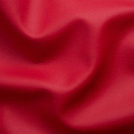 PINaPIN Furniture Fabric, Faux Leather, Upholstery Material, Polyester Fabric, Sold by the Metre, for Leisure Sets, Furniture Covers, Furniture Upholstery, Armchair, Accessories, 100 x 140 cm (Red)