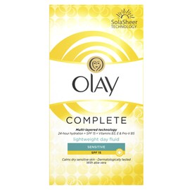 Olay Complete Lightweight Three in One SPF15 Sensitive Moisturiser Day Fluid, 100 ml