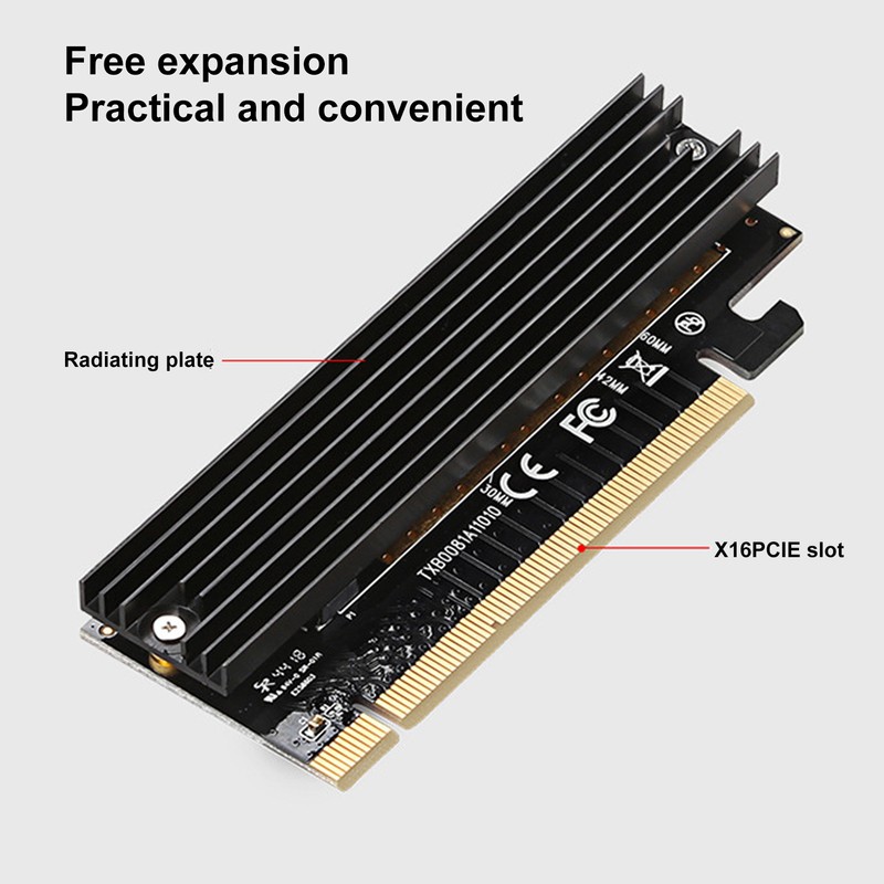 M.2 to PCIE Adapter 8GB/S Speed PCIE X16 Slot 2280/2260/2242/2230