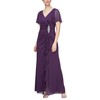 Alex Evenings Petite Women's Long Surplice Neckline Mother of The