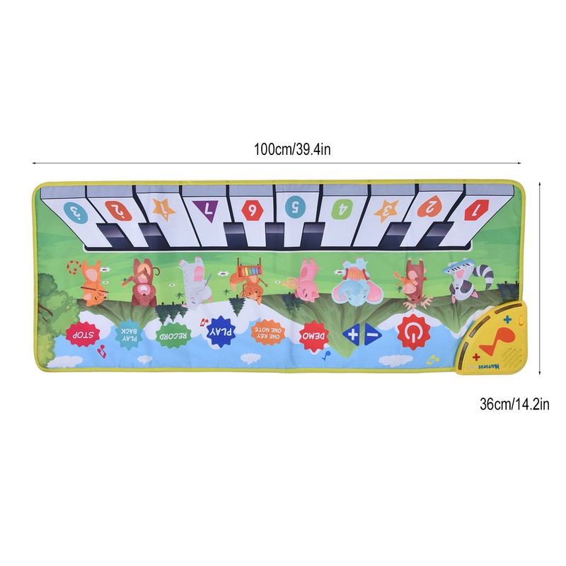 Children's Music Mat Interesting Prevent Slipping Stable Foldable Keyboard Dance