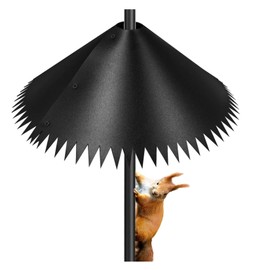 CozyCove Squirrel Baffle for Bird Feeder Pole Squirrel Proof, Spiked Edge Defense Simple Installation(14inch,1pcs)