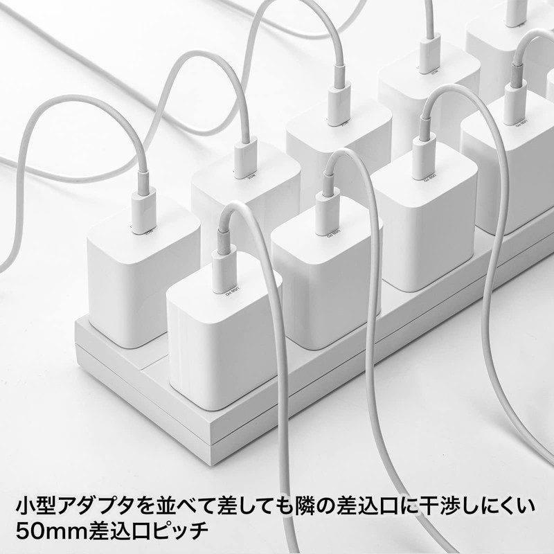 Sanwa Supply TAP-2312-3W Power Supply Tap, 12 Outlets, 2P, 3
