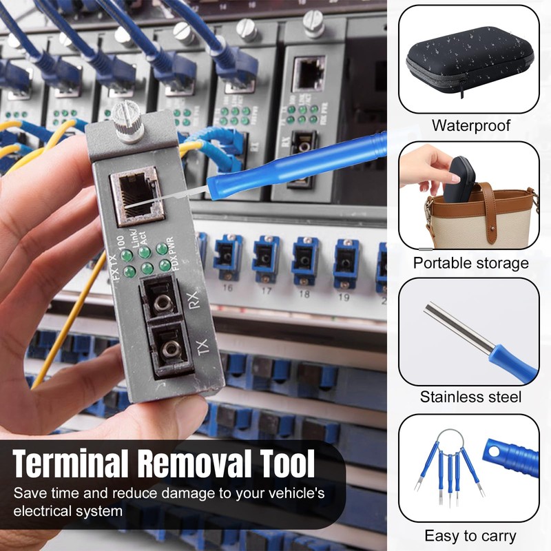 QINGHEC 30 Pcs Terminal Removal Tool Kit, Pin Extractor Tool
