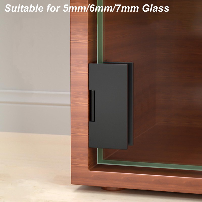 AWEN 4 Pcs Glass Doors Hinge Cupboard Showcase Wine Cabinet