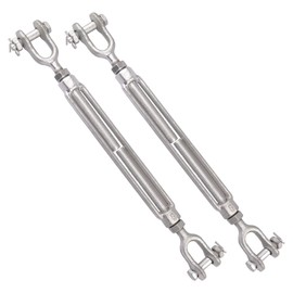 LordHardware 5/8 x 9 Inch Turnbuckle Forged Galvanized Steel Jaw and Jaw Turnbuckles for Cable Rail Rigging Rope Chain,3,500 lbs Working Load Limit, 2PCS (5/8" X 9")
