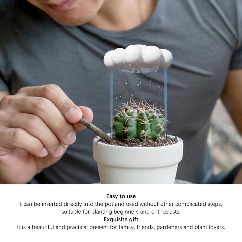 Plant Watering Rain Cloud, Durable Plastic Cute Appearance Drips Rain