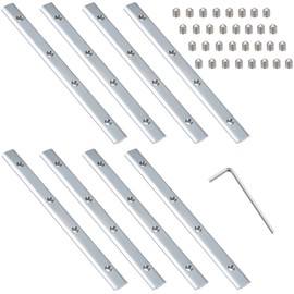 alwaiiz 3030-8 Piece Track Connector, Profile Connector, Aluminium Profile Connector for T-Nut Series 3030, Rod Profile, Strut Profile, Groove 8 mm, Aluminium Extrusion Profile