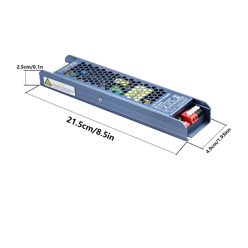 TOPAI Trasformatore 48V 200W, Strip LED Driver da Interno, AC