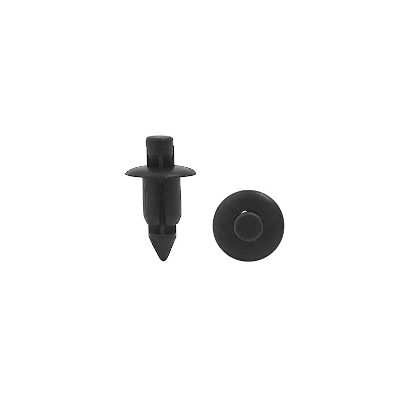 uxcell 20 Pcs 6mm Plastic Black Push Rivets Fastener Door