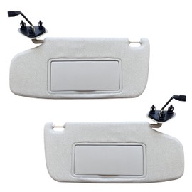 2M PLASTIC Sun Visor for Chevy Blazer S10 1995-2005 Driver & Passenger OE Quality (Gray + Light)