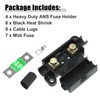 X AUTOHAUX 30A Fuse Kit 4 ANS Holders 7 x