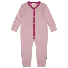 loud + proud Baby Girl Stripes Made of Fine Rib Made of Organic Cotton and GOTS Certified Toddler Pyjamas, azalea