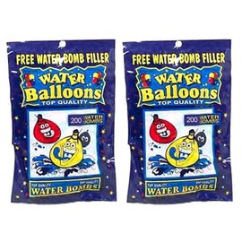 JA-RU 400 Water Bomb Balloons w/ Hose Filler Attachments