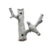 Fyne-Finds Grey Cast Iron Wall Bird on Branch 2 Hook