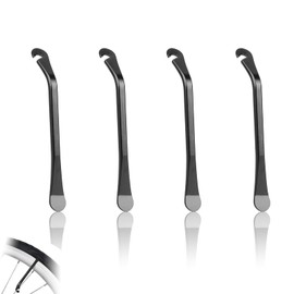 TIANLIN Tyre Lever 6 Pieces Carbon Steel Bicycle Tyre Lifter, Black Tyre Mount Iron with Hook, Mounting Lever Bicycle, Suitable for Most Bikes