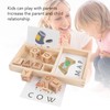 ABC Building Blocks English Letters 8 Blocks 30 Cards Wooden