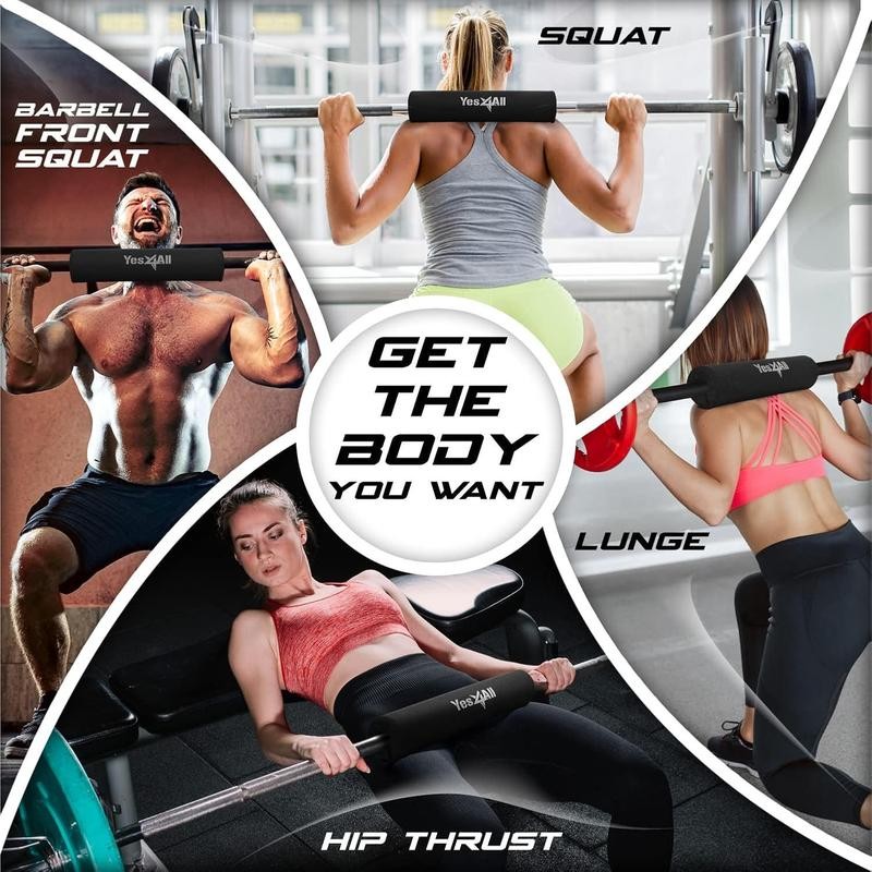 Barbell Thick Foam Nylon Pad, Neck Shoulder Protective Pad For