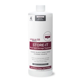 Unique Store-It RV Black Tank Cleaner Liquid - Cleans and Deodorizes Tanks While RV is in Short or Long Term Storage - 4 Uses Per Bottle (32 oz)