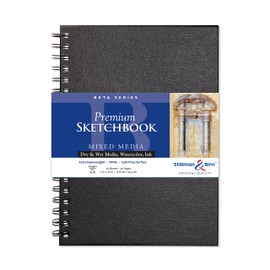 Stillman & Birn Beta Series Wirebound Sketchbook, 7" x 10", 270 GSM (Extra Heavyweight), White Paper, Cold Press Surface