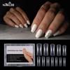 NMKL38 120Pcs Dual Forms Full Cover Nail Tips Upper Arched