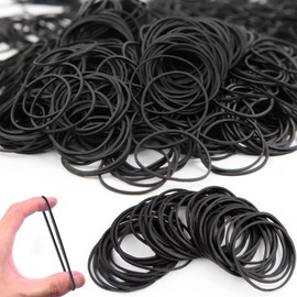 Elastic Band Black 500Pcs Rubber Bands Small size File Folder Natural Strong for School Home thin Elastic Office Supplies Industrial Crafts DIY 38mm