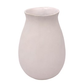 CG Hunter Large Crème Ceramic Vase, Elegant Modern Design, Perfect for Home Decor, Table Centerpiece, Floral Arrangements, and Decorative Accents