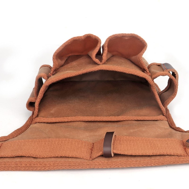 TOURBON Wax Canvas Carpenters Tool Bag Work Apron Belt with