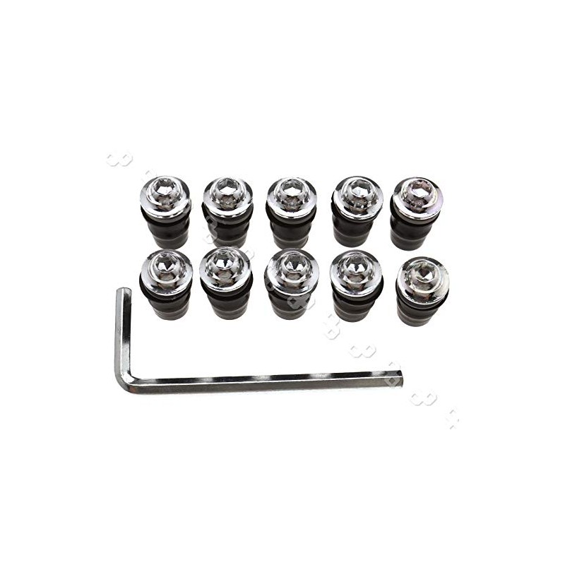Micro Traders 16mm M5 Aluminium Motorcycle Windshield Fastener Bush Fairing