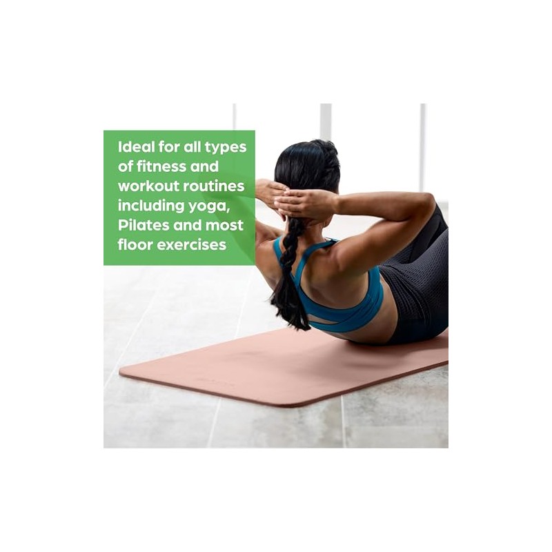 Gaiam Essentials Thick Yoga Mat Fitness & Exercise Mat With