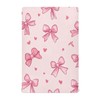 YETTASBIN Bow Pink Fitted Crib Sheet for Baby Boys Girls,