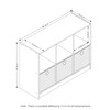 Furinno Basic 3x2 Bookcase Storage w/Bins, Light Cherry/Ivory