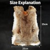 Premium Natural Rabbit Fur Pelts Professionally Tanned, Undyed Hair-On Rabbit