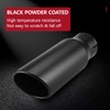 LCGP 3" Inlet Exhaust Black Tip,3" x 4" x 12"