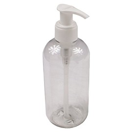 Massage Lotion Bottle - Clear 8 Ounce Bottle with Pump
